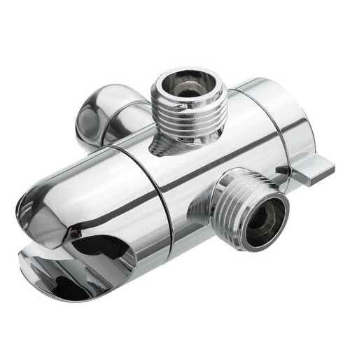 3-Way Shower Diverter Valve Chrome G1/2 Handheld Shower System Replacement Part
