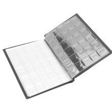 Coin Album Brown 250 Pockets 10 Pages with Collecting Holder Book
