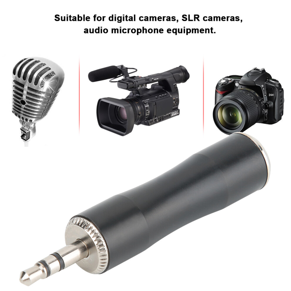 Balanced Audio Adapter 2Pcs 3.5Mm Male To Mini Xlr 3Pin Plated Connector Gold 8761392667852