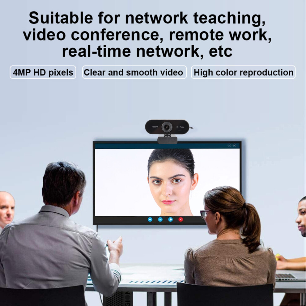 2K Webcam With Built-In Mic For Pc 7340572934062