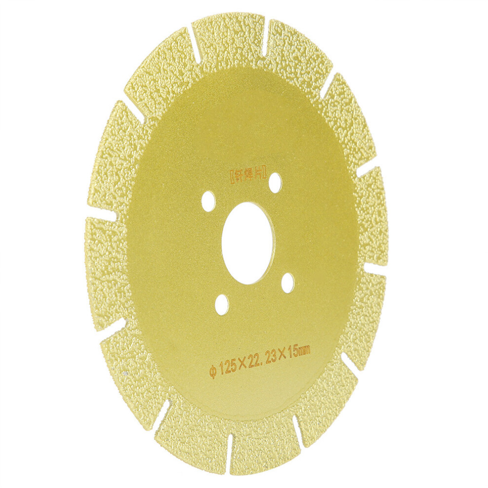 Diamond Circular Saw Blade 125X22.23x15mm For Marble, Cast Iron 4281392396193