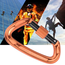 7075 Aluminum Carabiner D Ring Safety Buckle 24KN 7KN Outdoor Gear