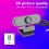 USB Webcam with Microphone, 1920x1080, 140cm Cable, Black 16