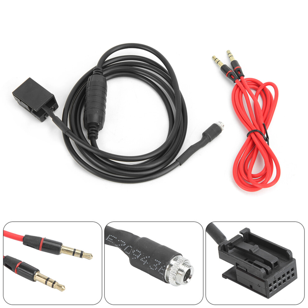 3.5Mm Aux Input Adapter For Bmw Z4 E85 X3 E83 E53 E39 E60 E61 E63 E64 Vehicles 4951392397727