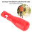 2pcs Cane Tip Replacements Hook Type for Walking Stick - Red Rubber Easy Fit 8