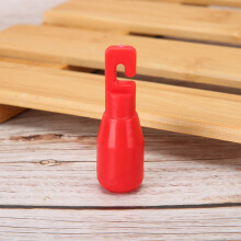 2pcs Cane Tip Replacements Hook Type for Walking Stick - Red Rubber Easy Fit
