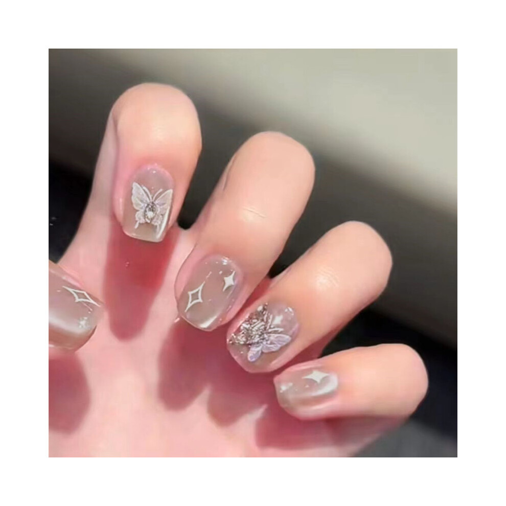 Dcph-Clothing Star Cat Eye Fake Nails For Women