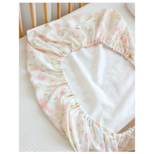 (Partner Bear, 60x120cm) 3 Pack 100% cotton gauze Cot Bed Sheets Fitted Cot Sheets 2