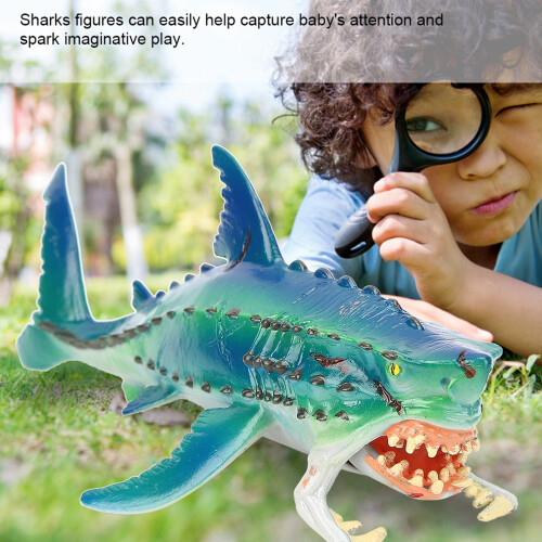 Sharks Figure Simulation Toy Model Plastic 19.8x6x9.8cm 2