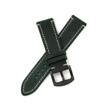 (Dark Green Watch Strap With Quick release spring bars, 20mm) HOT Genuine Leather Watch Strap Band Quick Release Wristband 18/19/20/21/22/24mm