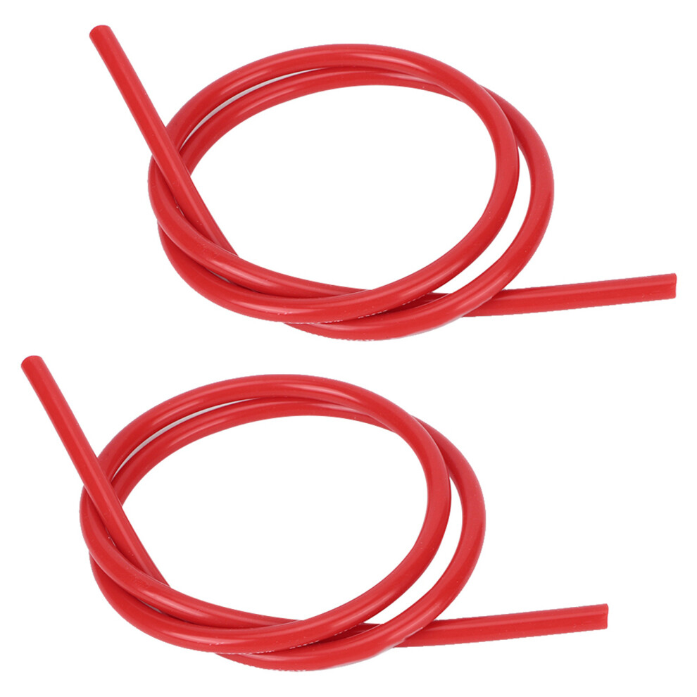 2 Pcs 8Mm Silicone Ignition Wire 1M Silicon Carbide Core Red 7891392401437