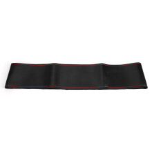 Leather Car Steering Wheel Cover Needle Thread Kit Hand Sewing DIY Black Red