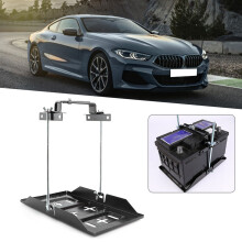 Universal Metal Battery Tray Clamp Kit, 27CM, Black Color