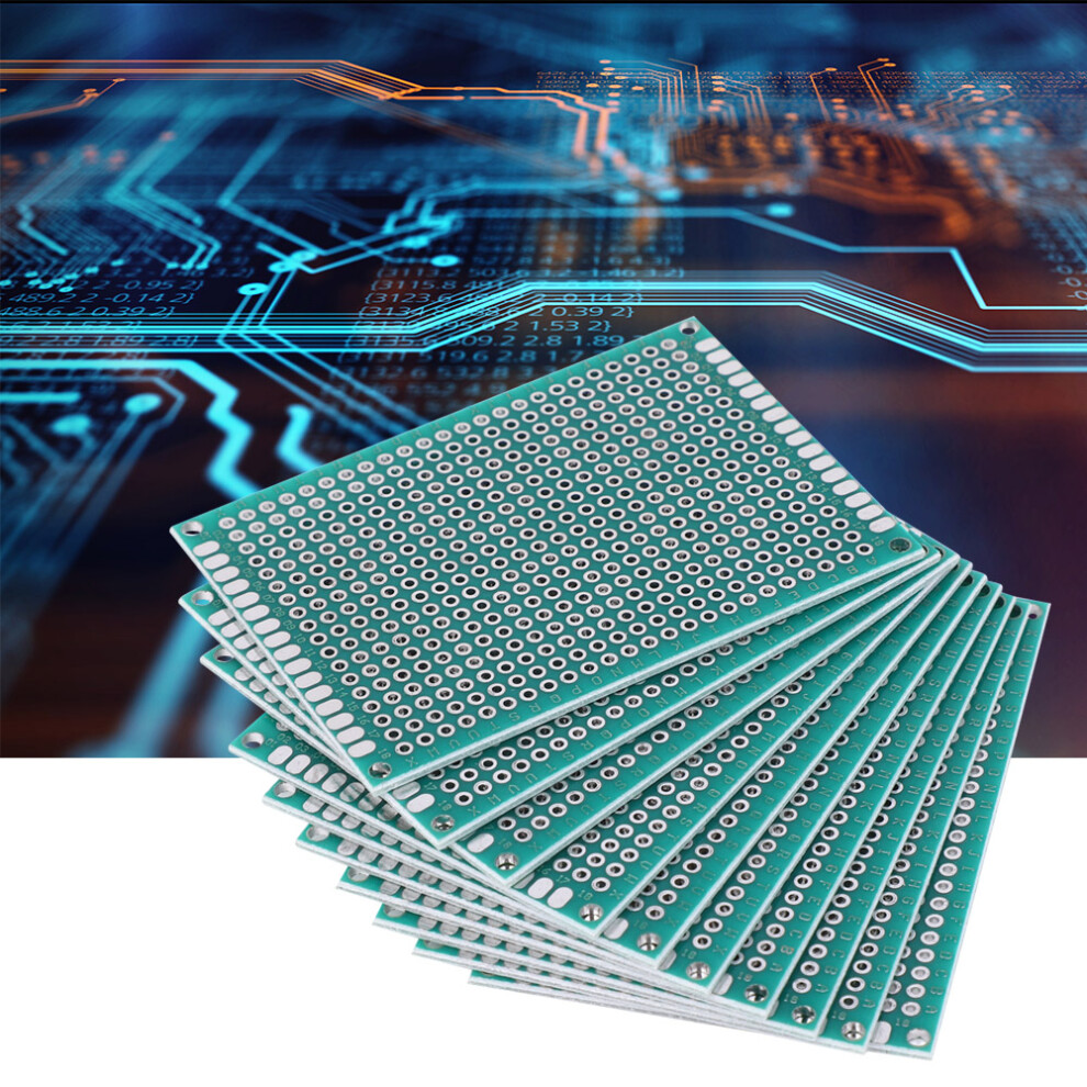 10Pcs 5X7cm Double Side Tinned Prototype Pcb Breadboard 1.6Mm 6911392402164