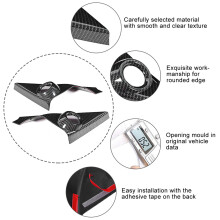 2pcs Carbon Fiber Style A-Pillar Speaker Covers for Honda Civic 10th 16-19