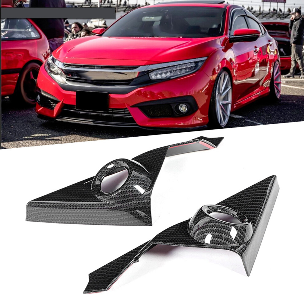 2Pcs Carbon Fibre A-Pillar Speaker Trim Civic 10Th 7790334095461