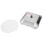 Solar LED Rotating Jewelry Display Stand 9cm Silver with Light 4