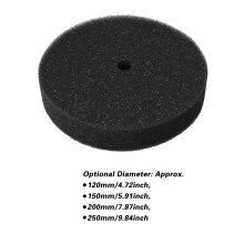 Round Aquarium Filter Cotton - Black, 150MM for Quicksand Filter