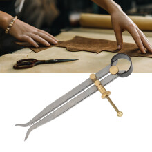 Heat Quenched Spring Divider 150mm Carbon Steel Brass Flat Leg Scribing Tool