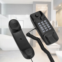 KX TS970 Wired Hanging Phone UK Line, Black/White/Red, 295g