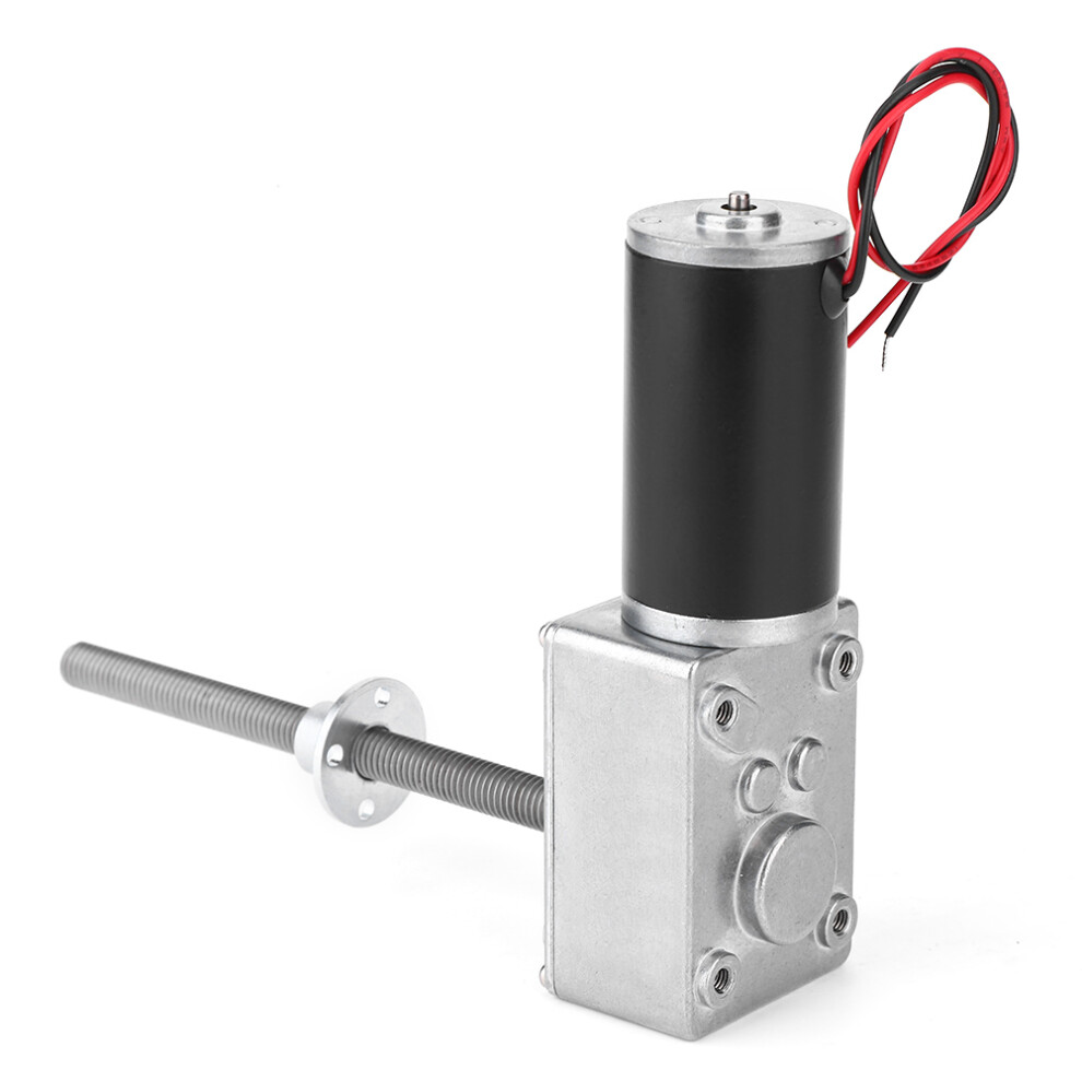24V High Torsion Worm Gear Motor With Double