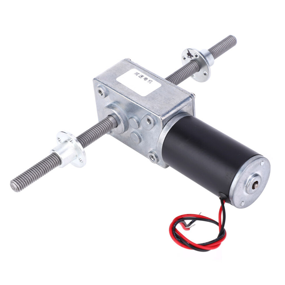 2480 Worm Gear Motor, M8 Shafts, 290 Speed Reduction 8021392407705
