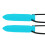 2pcs Silicone Teether Necklace Sky Blue Waterproof High Temp Resistance 2