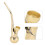 Portable Copper Alloy Water Filter Smoking Pipe C-1 Single Use 3