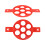 2Pcs Red Silicone Non-Stick 7-Hole Pancake Mold | DIY Baking Accessory 3