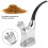 Water Filter Pipe Smoking Set, Silver Plastic, Light, Innovative Gift 8