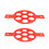 2Pcs Red Silicone Non-Stick 7-Hole Pancake Mold | DIY Baking Accessory 12