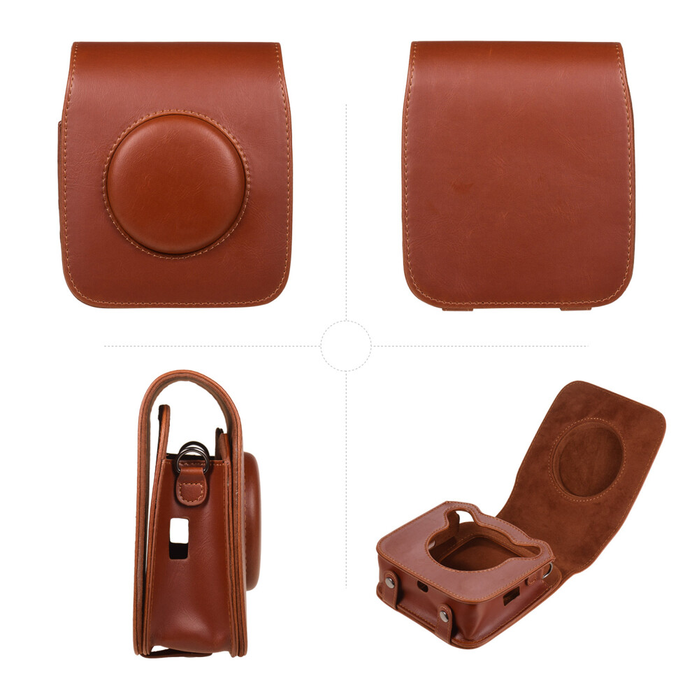 Fujifilm Sq20 Camera Carry Case Pu Leather With Shoulder Strap Slim & Durable 5001392676618