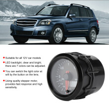 2in Car Turbo Boost Gauge 2Bar 12V Colorful Display Universal