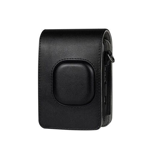 Compact PU Leather Camera Case Bag for mini LiPlay with Adjustable Strap