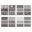 6Pcs PET Detailed Drawing Templates Reusing-striped roaming 2