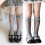 Fashionable Layered Leg Warmer Soft Nylon Component with-Black 3
