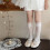 Fashionable Layered Leg Warmer Soft Nylon Component with-Black 6