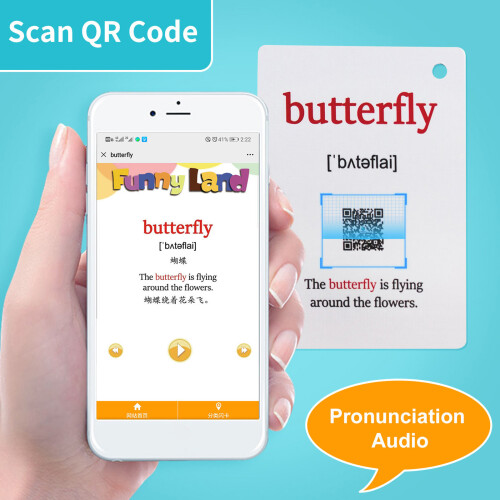11x8cm Animal Bugs Learning Cards Flashcards Perfect For 1