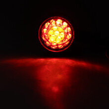 Vintage Bullet Motorcycle LED Turn Signal Lights 85x71x45mm Black