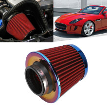 76mm Aluminum Alloy Mushroom Air Filter – Red, Blue & Carbon Fiber Options