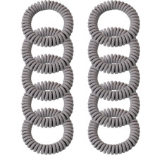 Hitzebeständige Haargummis, individuell anpassbare Haarspiralen für Damen, elastische Haargummis ohne Abdrücke mit glatter, matter Textur,
