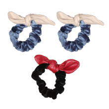 Scrunchies Veilbhit do Mhná, Veilbhit Poileistear Stílsiúil le Banda Leaisteach, Oiriúnach do Ghruaig Mheánach go Fada, Oiriúnach do