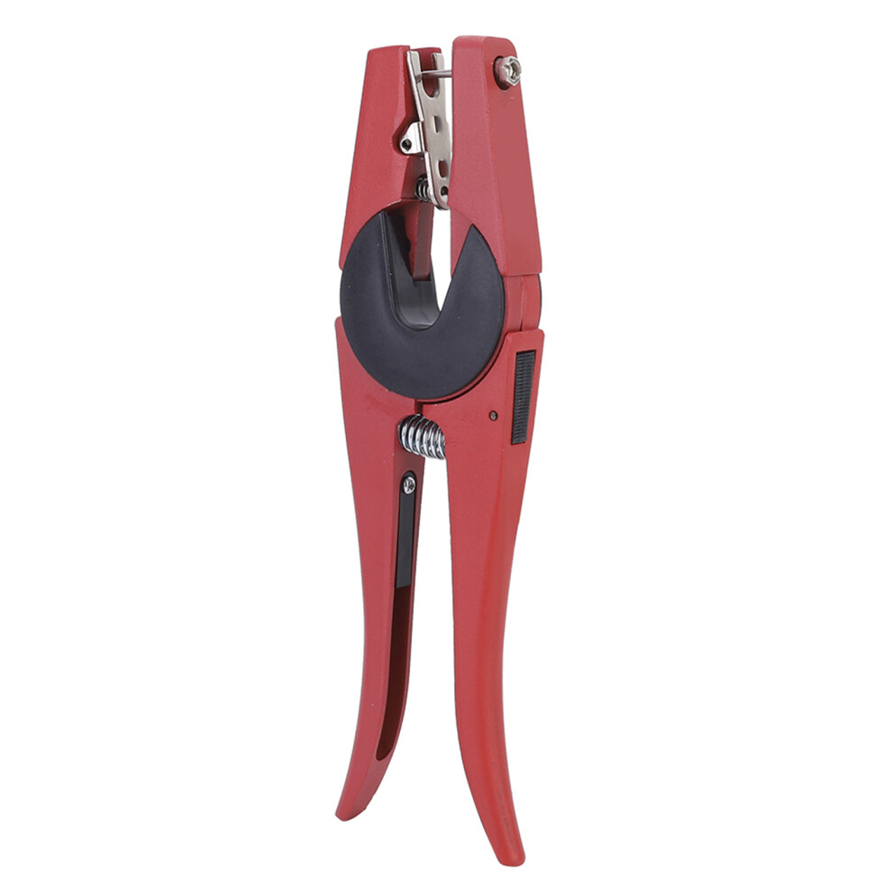 Red Steel Livestock Ear Tag Plier Puncher For Pigs, Cows & Sheep 8111392412981