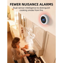 Smoke Detector Carbon Monoxide Detector Combo, 2 in 1 Smoke and Carbon Monoxide Alarm Fire Alarm CO Detector 2 Pcak