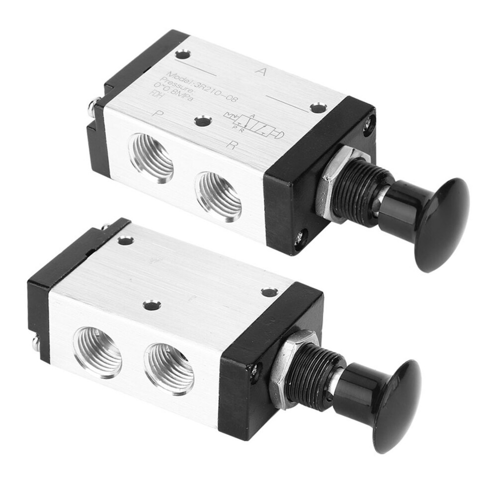 3R210-08 2 Position 3 Way Air Hand Lever Valve