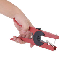 Red Steel Animal ID Tag Puncher
