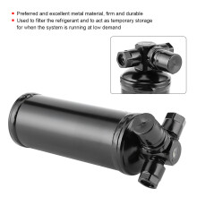 A/C Receiver Bottle Metal Drier for FH 12 / FH 16 Cars Upright Black Durable