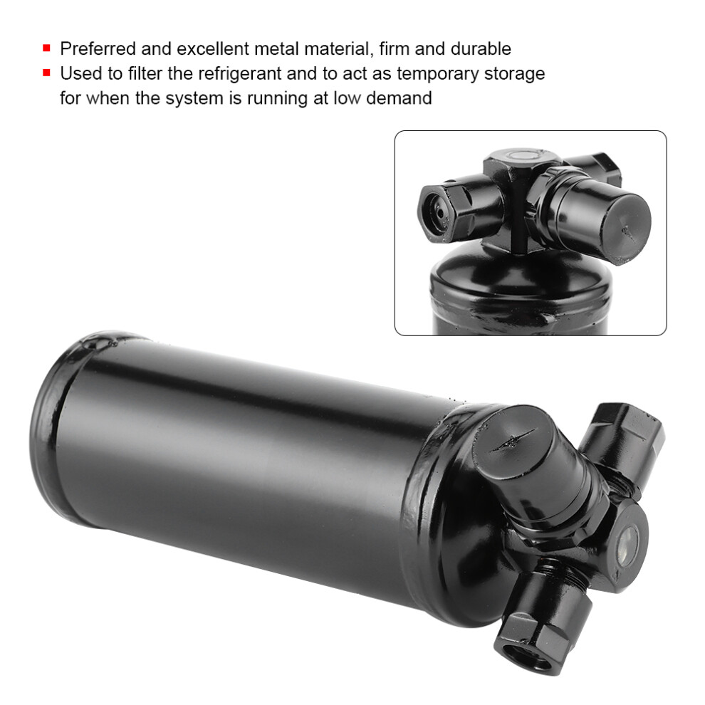 A/C Receiver Bottle Metal Drier For Fh 12 / Fh 16 Cars Upright Durable Black 6931392414400