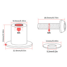 10 Pcs Motorbike Windscreen Fastener Kit