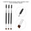 Professional 4pcs Eyebrow & Eyelash Brush Set with Double Head Design 5